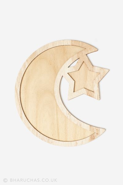 Moon & Star - Wooden Serving Tray