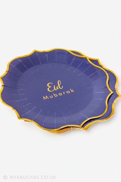 23cm Blue Paper Plates (Pack of 8)