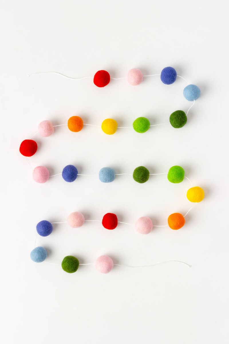 Felt balls Garland