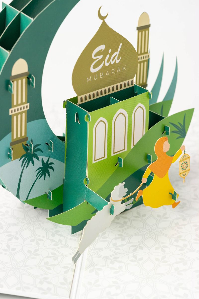 Eid Mubarak 3D Pop Up Greeting Card