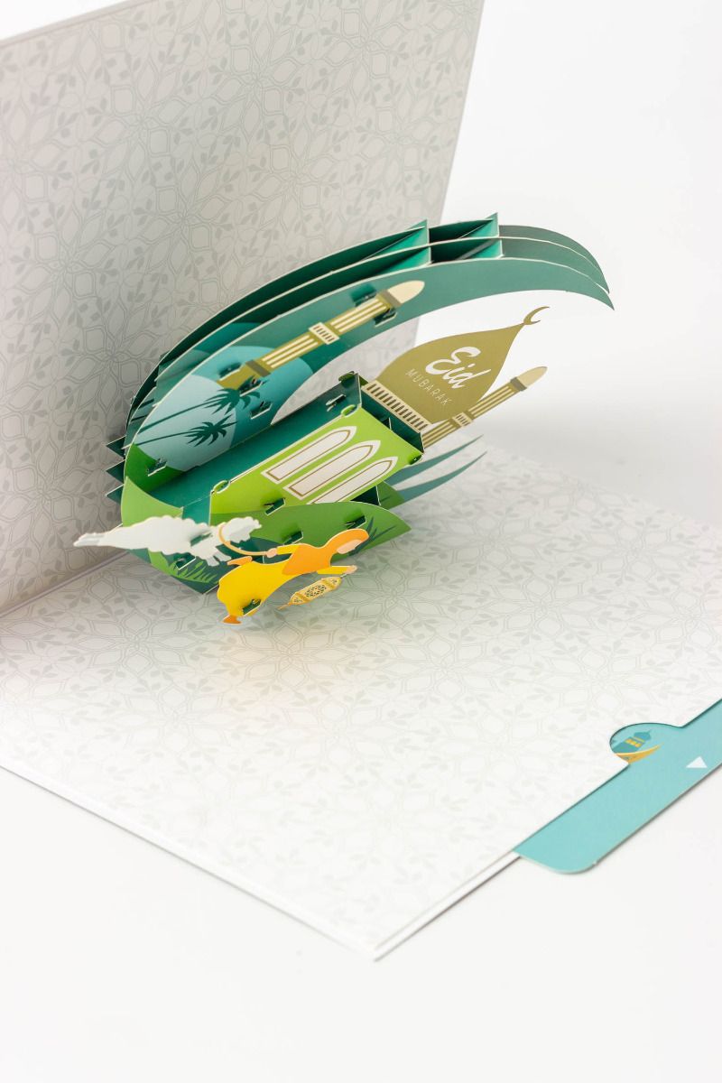 Eid Mubarak 3D Pop Up Greeting Card