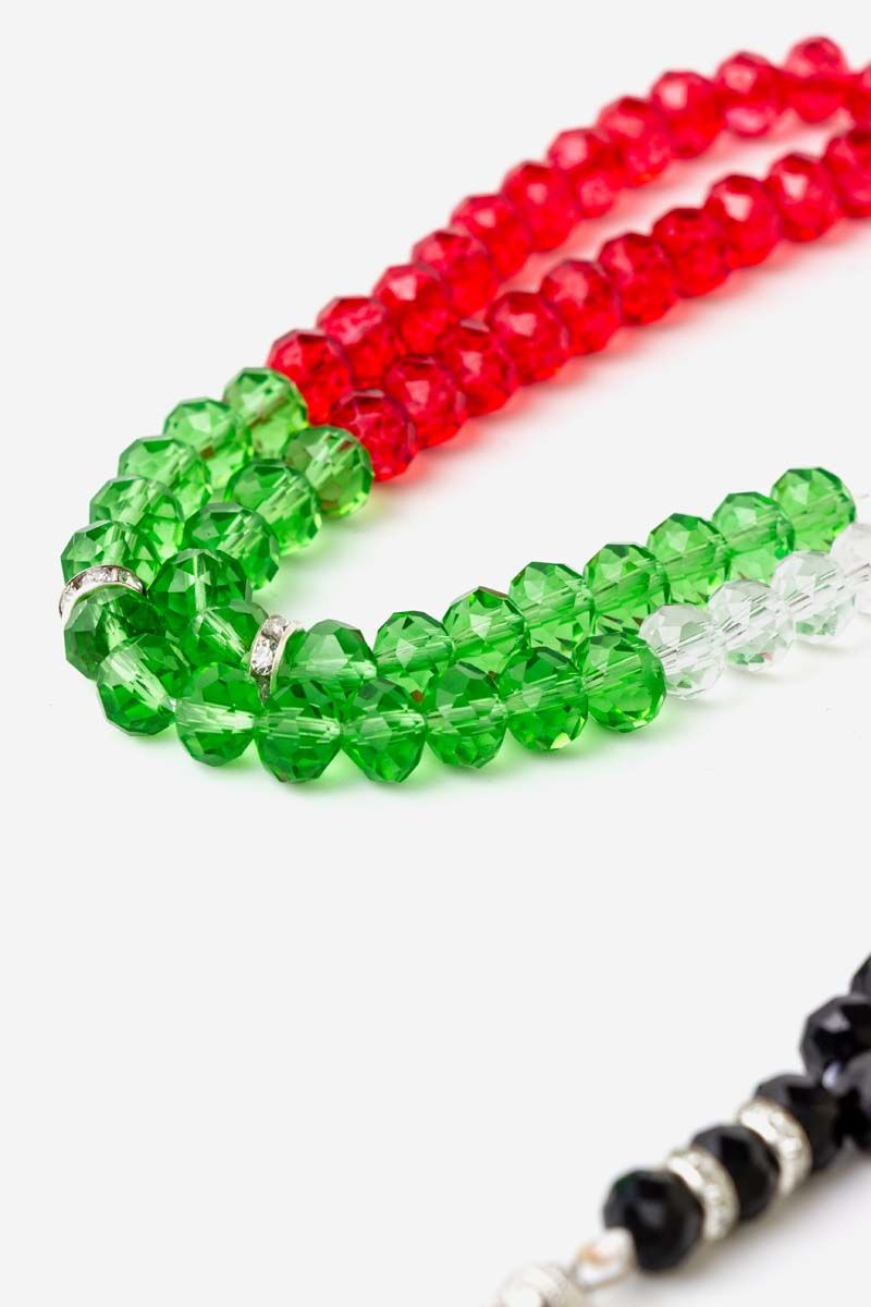Palestine Crystal Tasbih