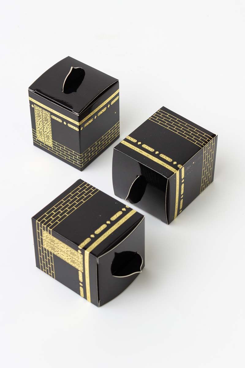 Kaaba Black & Gold Mini Favour Boxes – 10 Pack