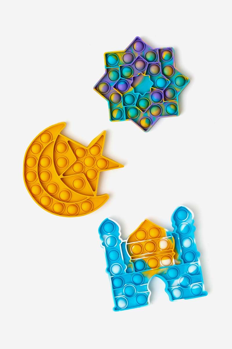 Poppets Fidget Toys Set – Moon, Star & Masjid