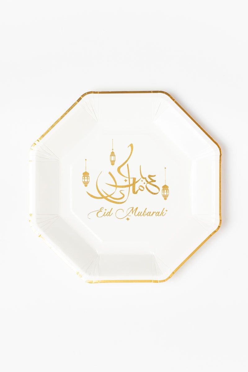 23cm White Paper Plates (Pack of 8)