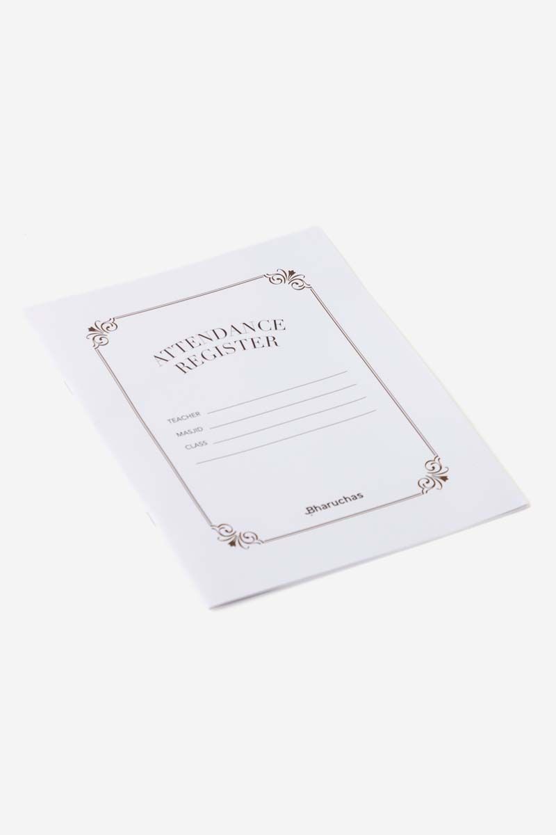 Madrassah Classroom Attendance Register