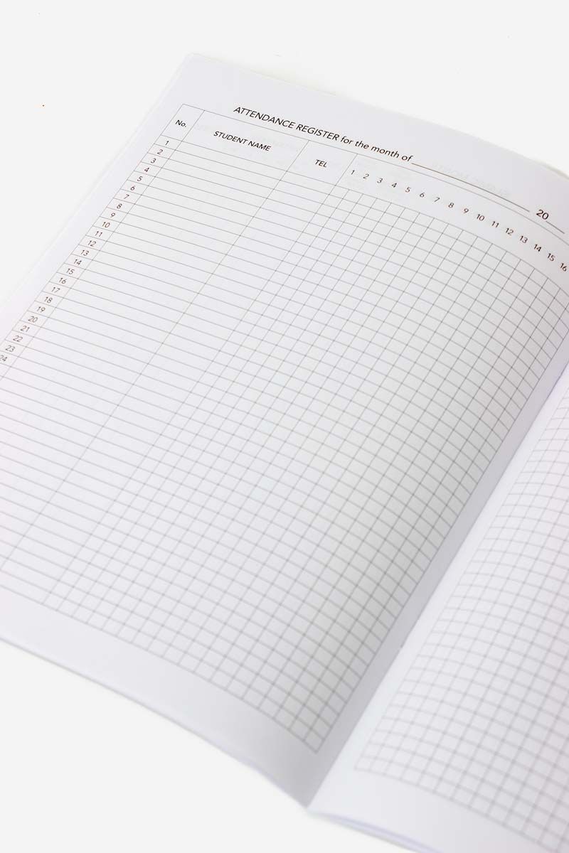 Madrassah Classroom Attendance Register