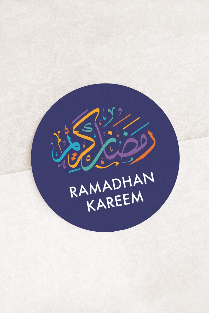 Ramadhan Kareem 45mm Stickers (Sheet of 24)