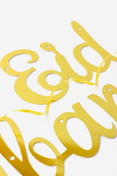 Eid Mubarak - Gold Paper Bunting