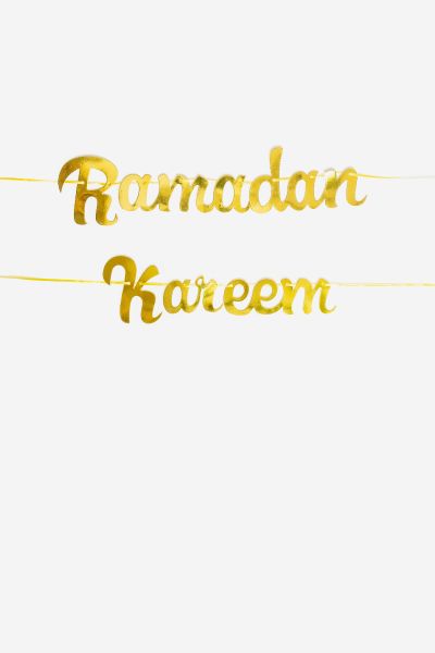 Ramadan Kareem - Gold Paper Bunting