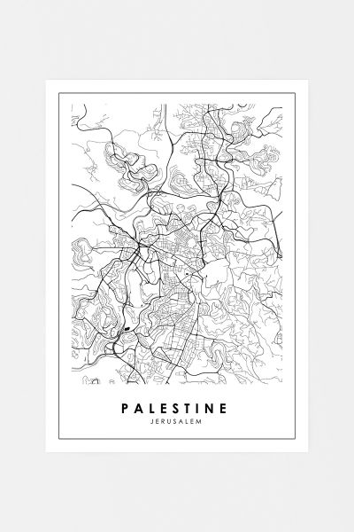 Map of Palestine Poster